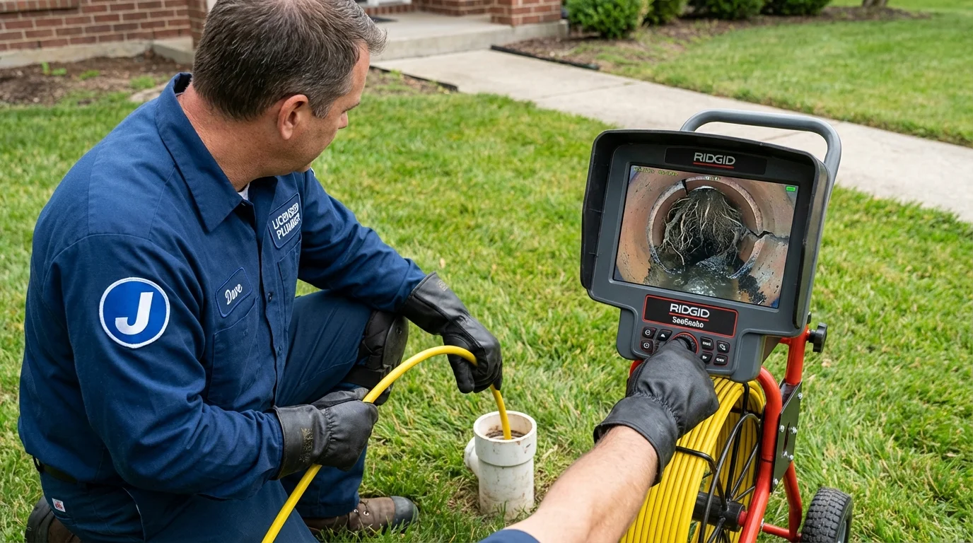 Sewer camera inspection being performed by Johns Plumbing LLC in San Elizario
